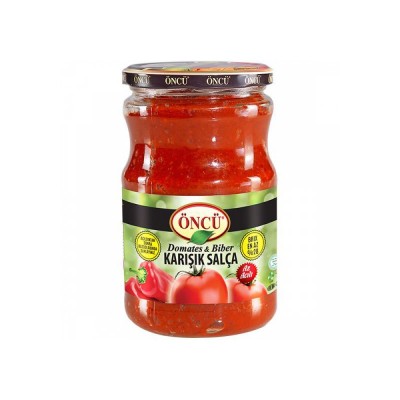 ONCU MIXED TOMATO &amp; PEPPER PASTE 700 GR x 12
